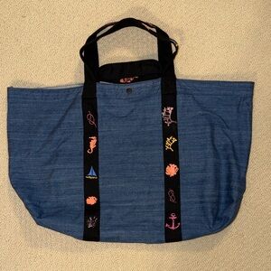 CAbi Catalina Tote - Blue Denim Tote Bag